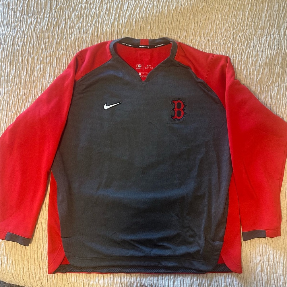 Nike Red and Black Boston Ted Sox Sweatshirt